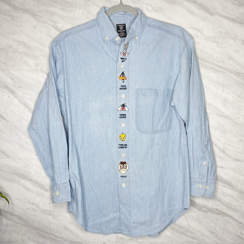 Vintage Warner Brothers Looney Tune Button Down XS